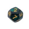7 kości.RPG-Perłowe.Ciemnozielone.REBEL